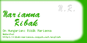 marianna ribak business card